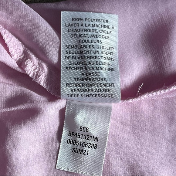 BP pink opal crop top halter smocked back adjustable strap pastel size S - Picture 9 of 12